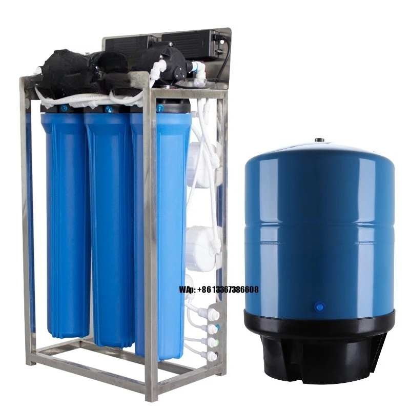 

Auto Flush 1200gpd Reverse Osmosis Water Filter Machine for Commercial Use Water Purifier
