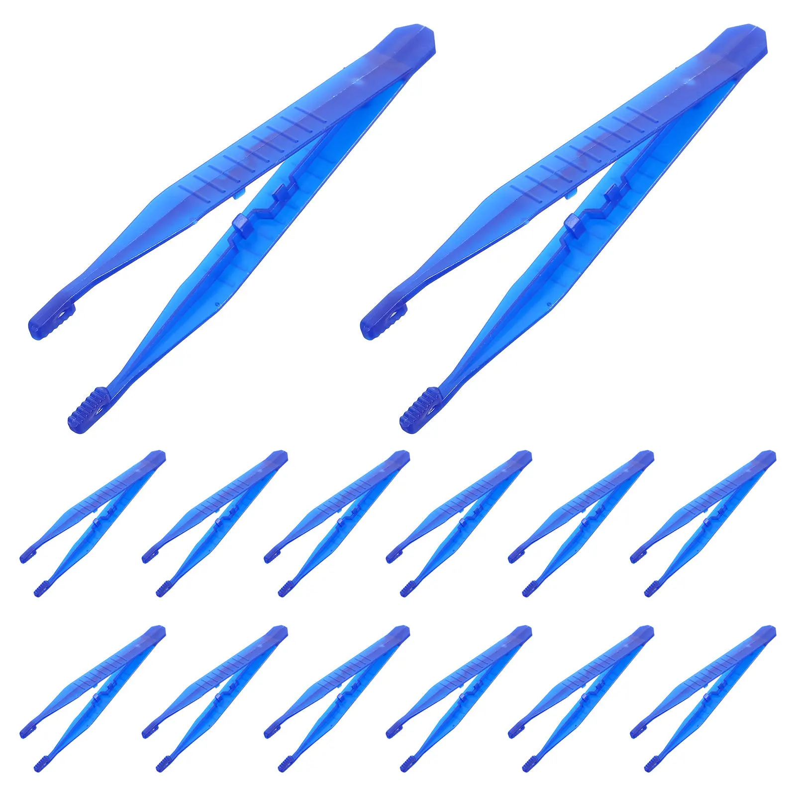 

100Pcs Disposable Medical Tweezers Plastic Forceps Precision Plastic Tweezers for School Science Crafts Lab Tools
