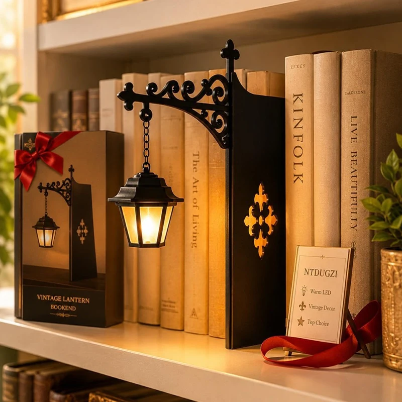 Luminária de Estante, Lanterna de Biblioteca, Luz para Estante, Mini Luminária para Estante, Luminária para Cantinho de Leitura, Decoração para Cantinho de Leitura em Casa