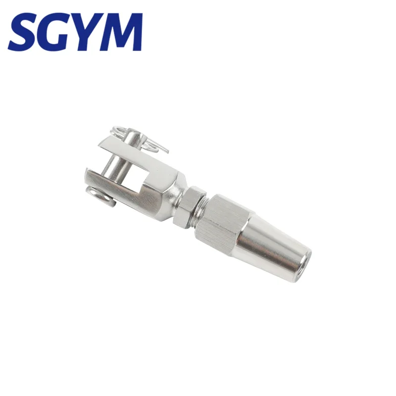 ステンレス鋼のスイベルフォーク,10個,端子,ケーブルレール,日曜大工,クイックインストール,316, 3mm, 4mm, 1, 8インチ