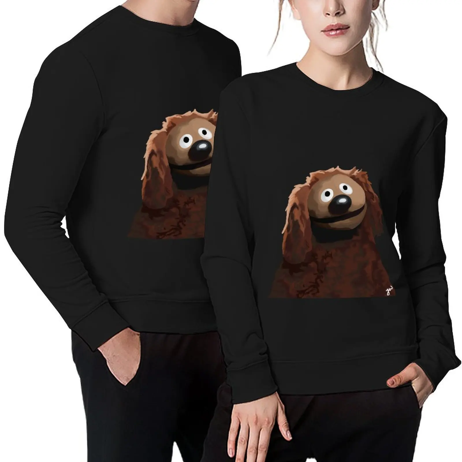 

Rowlf The Dog painting portrait (version 3/3 - no background) Pullover blouse men's sweat-shirt winter clothes men's sweatshirt