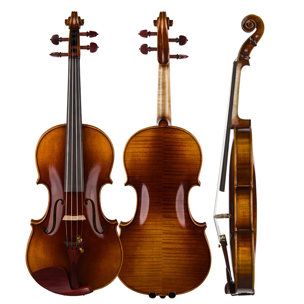 CHRISTINA Violin for Professional S600A Antique Style with Rosewood Fittings European Premium Spruce Two-piece Flame Maple Back