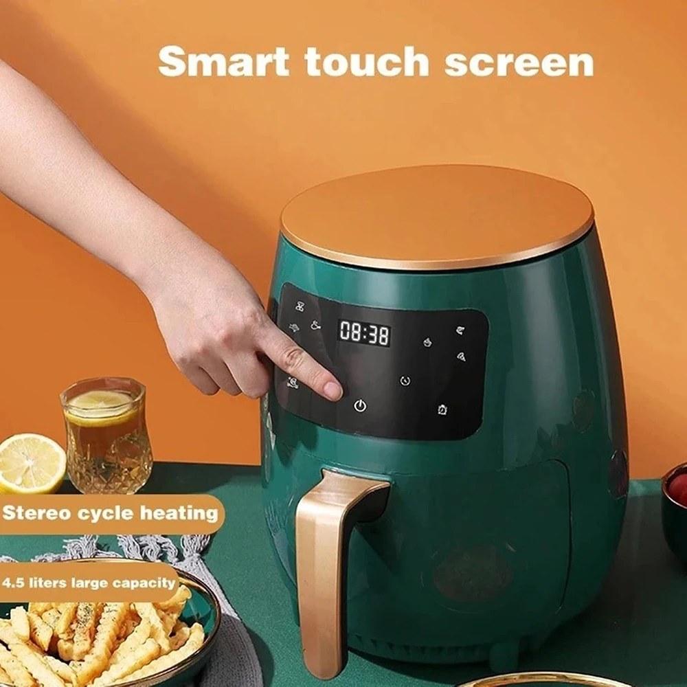 Best 6L Electric Air Fryer Modern Smart Touch Screen Controlled Mini Grill Cook Hot Oil for Home Outdoor Commercial Use Plastic view 5