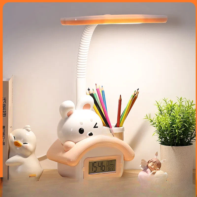 Night light to protect eyesight, desk lamp plug-in special supply is bright enough