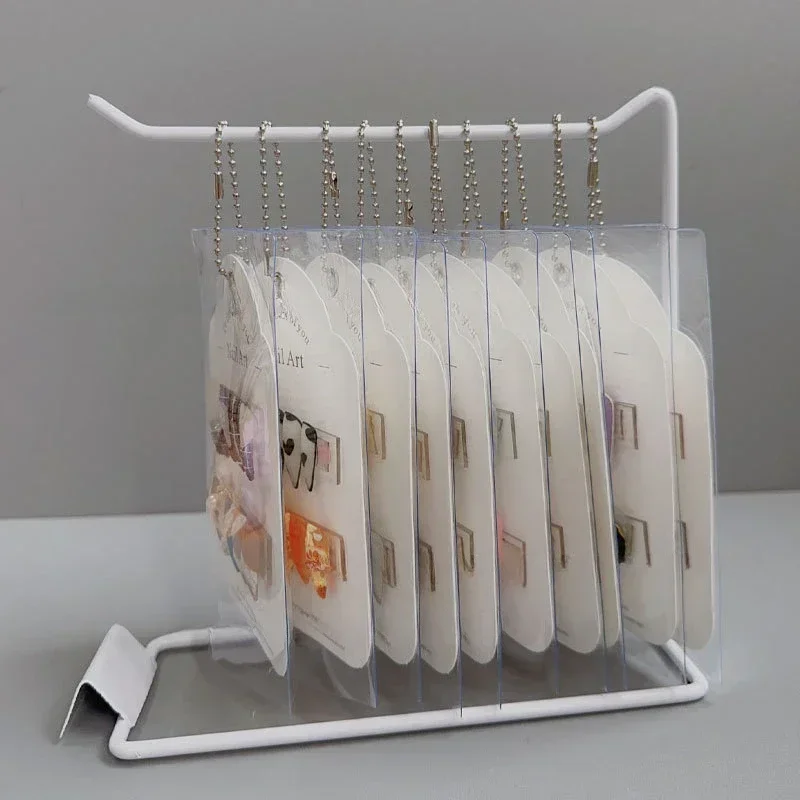 Nail Art Showing Shelf Ins Nail Wearing Armor Display Cards Dustproof Bag Storage Rack Works Display Stand Manicure Tools