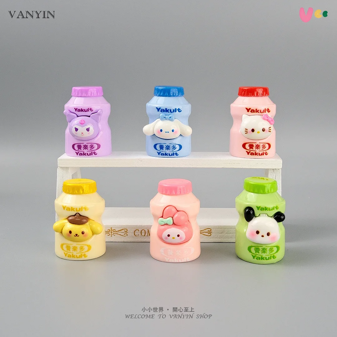 

6 pieces for Kuromi desktop ornaments, desk decorations, luminous cute beads for DIY, keychains, gifts