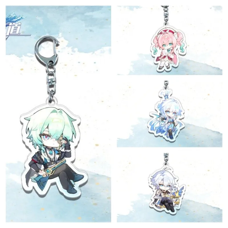 

HOT Honkai: Star Rail 6CM Acrylic Keychain Cartoon Creative Homemade Bag Decoration Pendant Gift