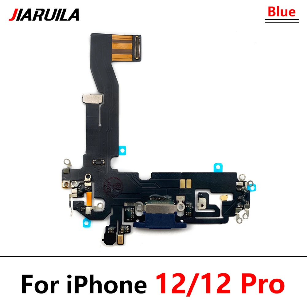 Tested NEW For iPhone 12 / 12 mini / 12 Pro Max USB Charger Charging Port Socket Dock Plug Connector Microphone Board Flex Cable