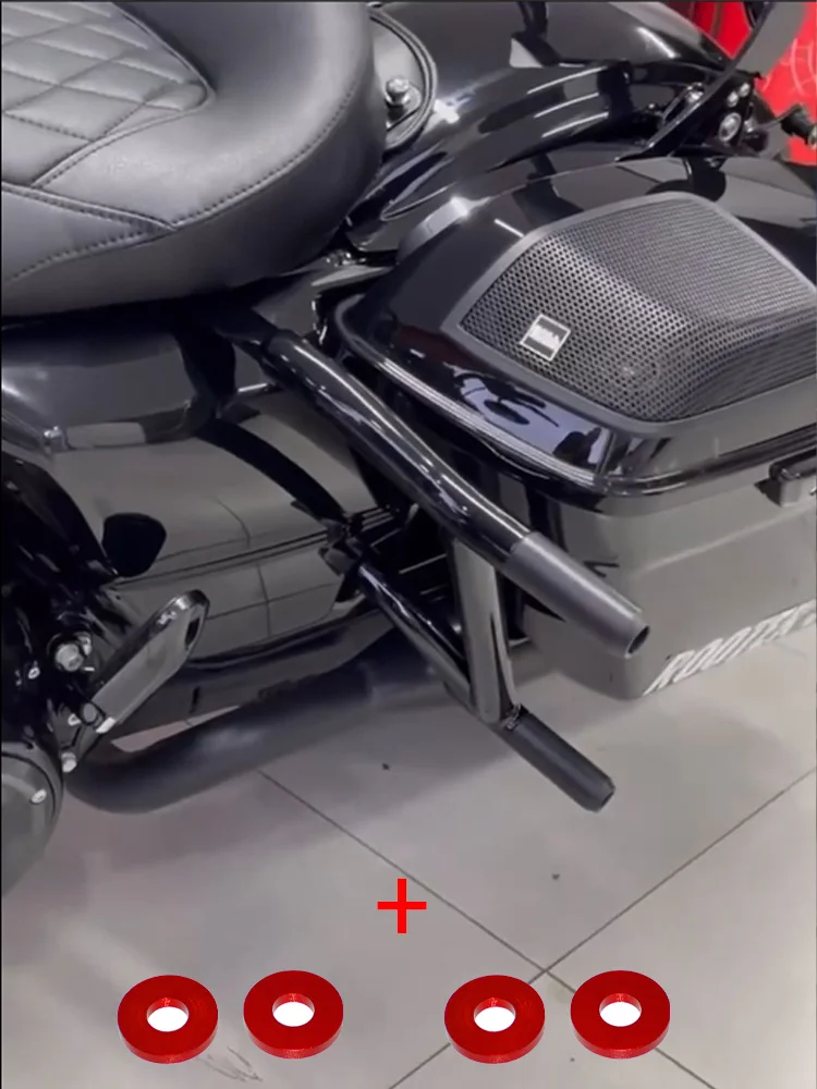 Osłona sakw motocyklowych w stylu motocyklowym z listwą ochronną i uszczelką do Harley Touring SG RG Special Electra Glide RK 2014-2023 — zdjęcie 2