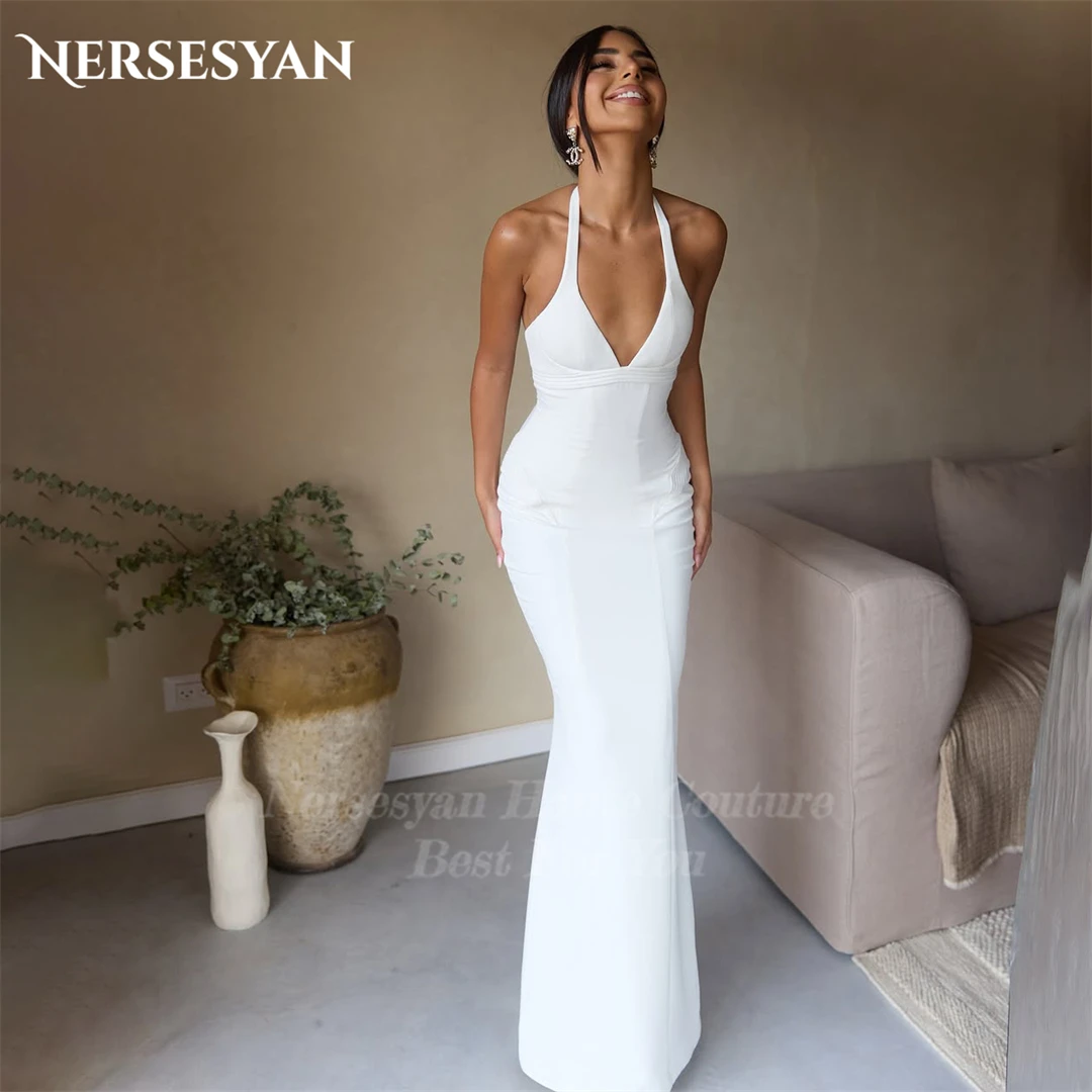 

Nersesyan Элегантные вечерние платья русалки с открытыми плечами Облегающее вечернее платье Облегающие платья для помолвки שמלת Ahmadה по индивидуальному заказу