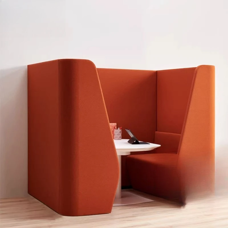 New high backrest card seat semi-surrounded privacy privacy reception negotiation office leisure lounge area high back sofa