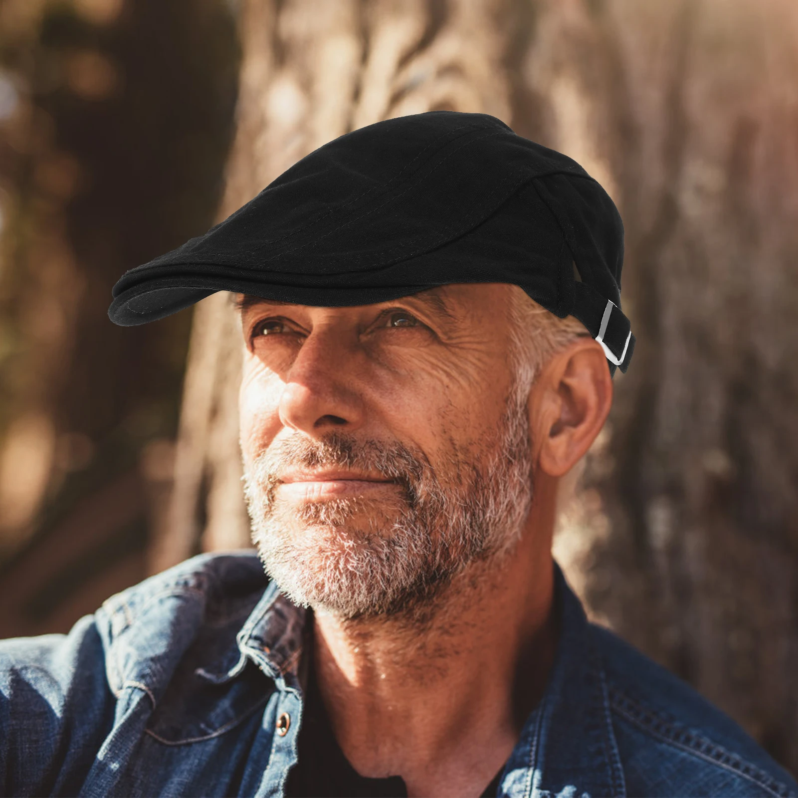 

Classic Mens Newsboy Hat Beret Cap Pure Cotton Fashionable Breathable Soft Durable Driving Cap 1920S Style Outdoor Hiking Riding