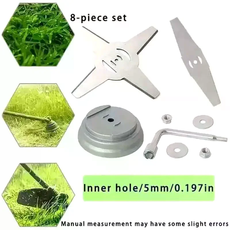 150mm Metal Grass String Trimmer Brushcutter Head Blades 3/4T For Electric Lawn Mower Lawnmower Parts Tool Accessories Universa