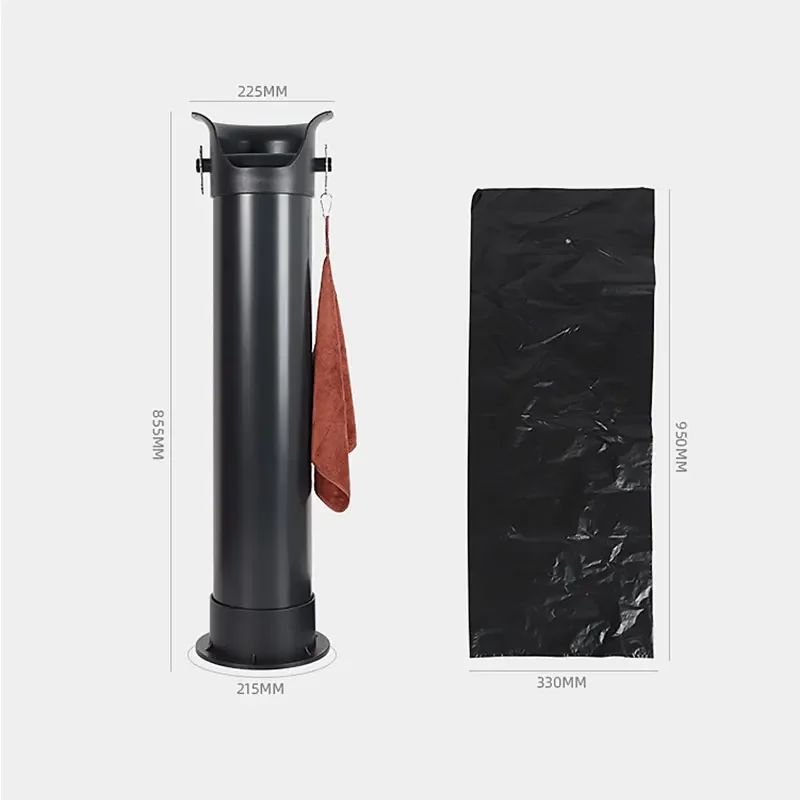 Barile di scorie ad alta capacità per caffè, bar commerciale, barile di scorie in polvere di plastica, scatola di scorie che bussa, apparecchi di supporto