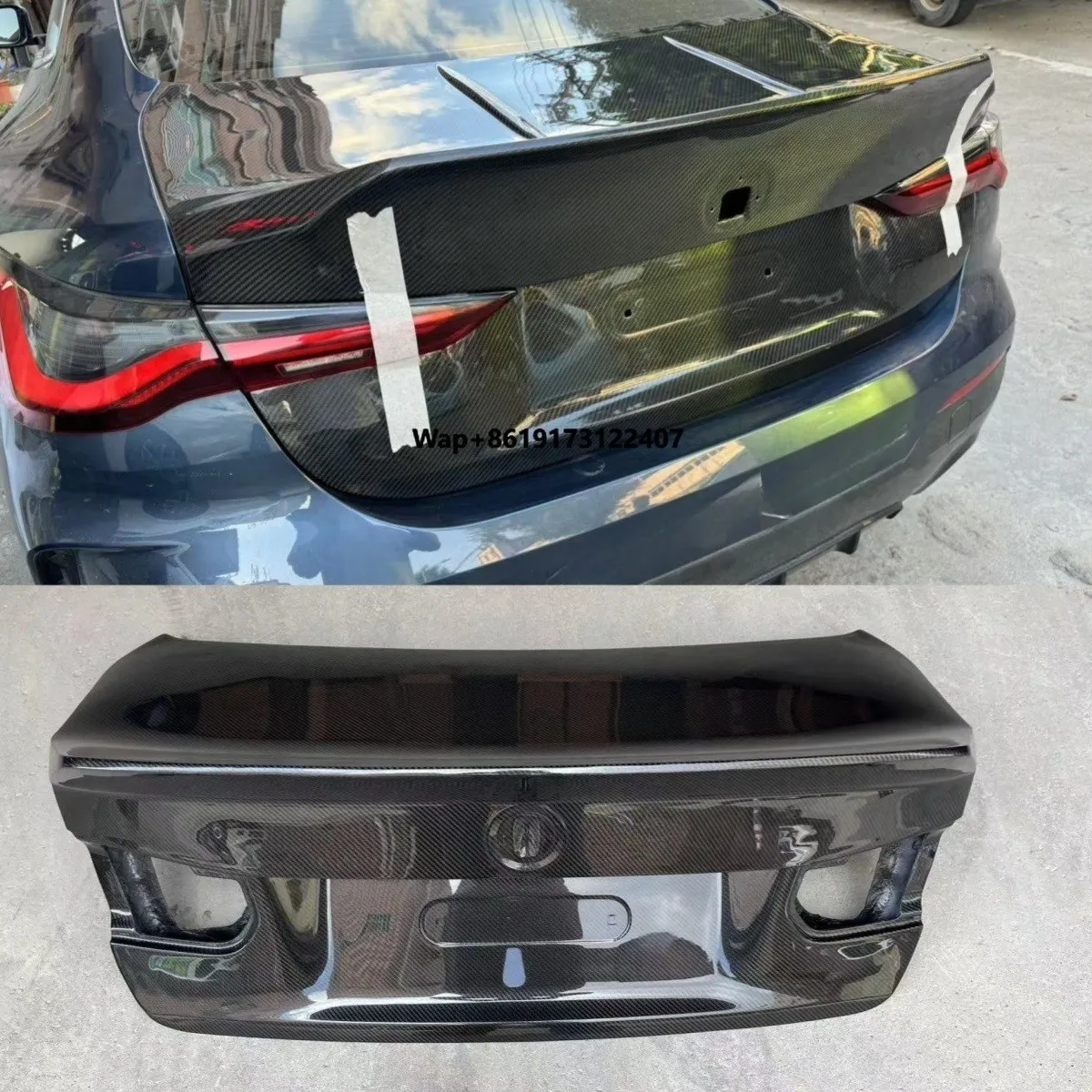 

CSL Style 100% Dry Carbon Fiber Rear Trunk Cover Body Kit for M4 G82 2021+ Perfect Fitment Guaranteed