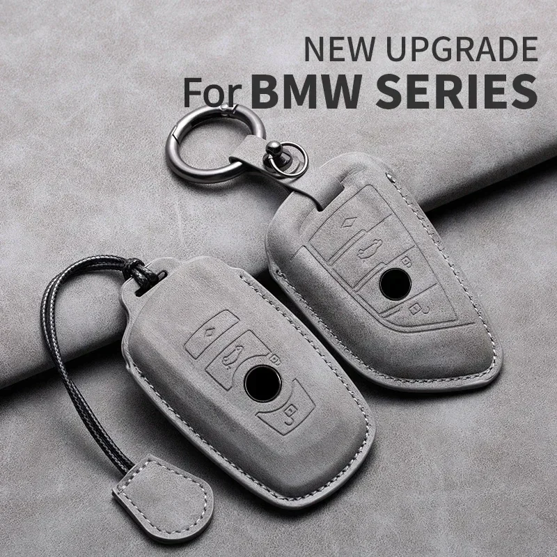 Leather Car Key Case Cover For BMW F20 F30 F31 F34 F32 F36 G20 G30 F10 F11 F07 G11 X1 X3 F25 X4 F26 X5 F15 X6 F16 X7 I3 M3 M4 M6