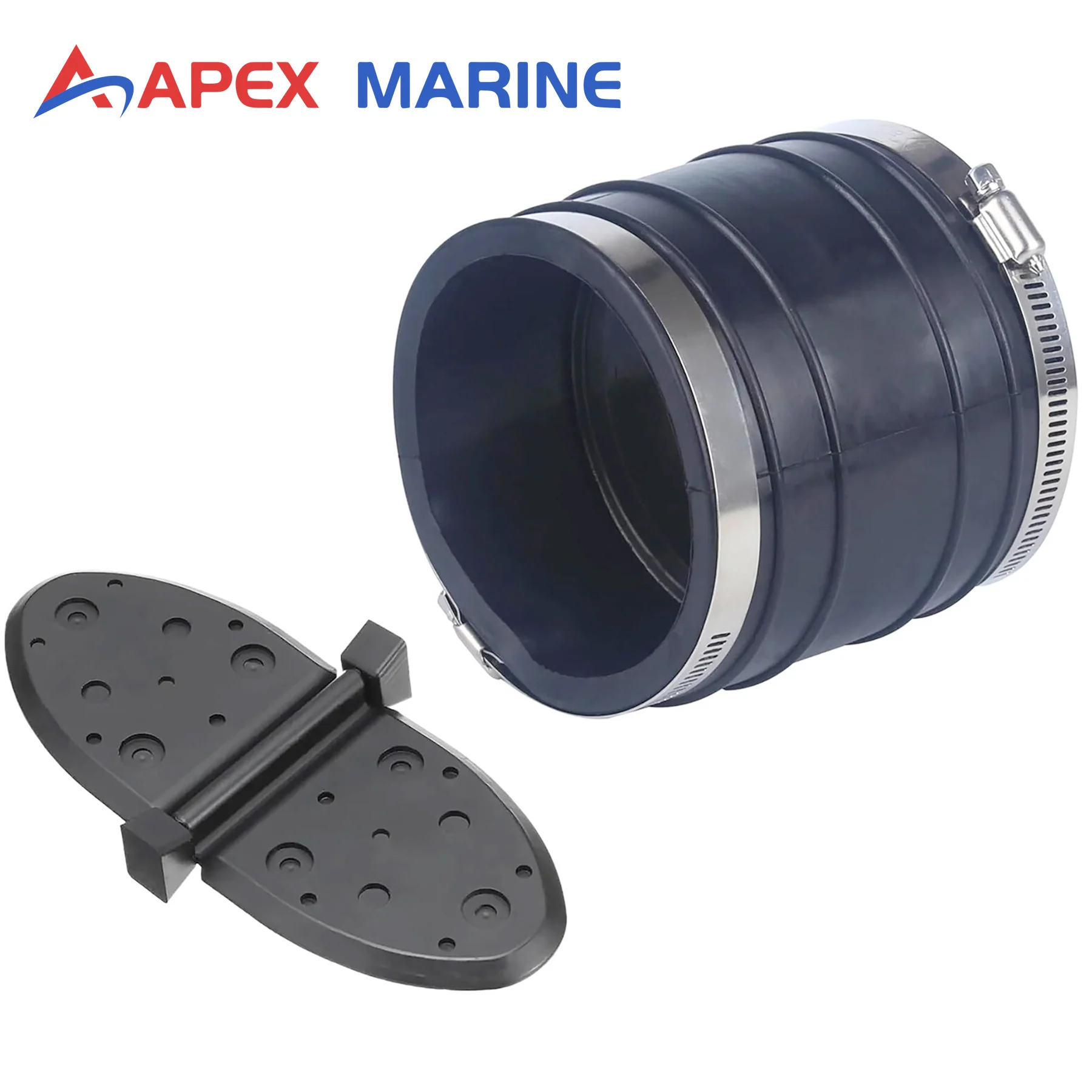 4 '' Upper Exhaust Bellow Kit 32-44348001 W/ Water Shutter 807166A1 for Mercrusier V6 V8 4.3 5.0 5.7 6.2 7.4 8.2 L Stern Drive