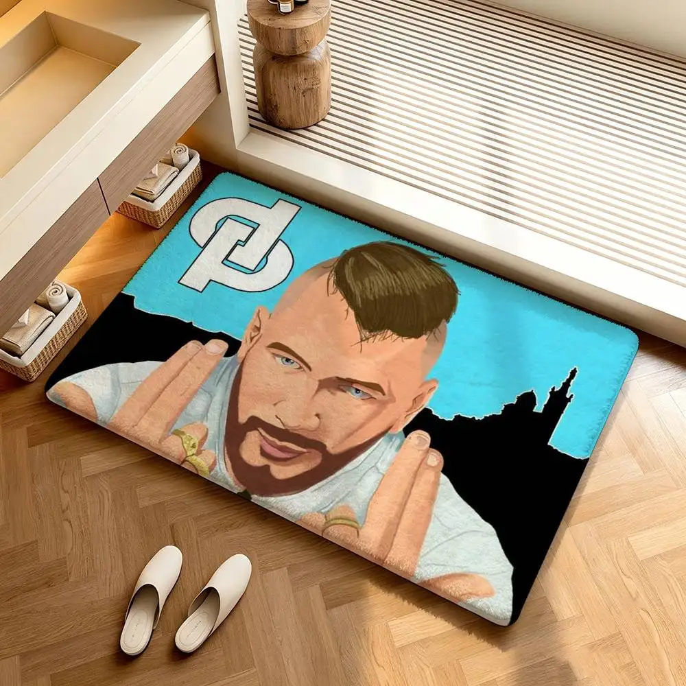 French cool Jul Rap  Shower Room Absorbent Small Floor Mat Soft Comfortable Decorative Foot Mat