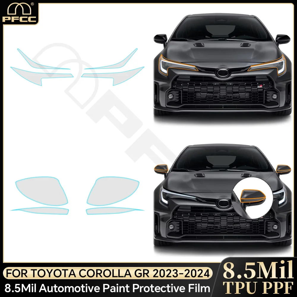 

Pre Cut for Toyota Corolla GR 2023 2024 PPF Clear Car Paint Protection Film Car Body Decal Wrap Film Kit Sticker Anti-scratch