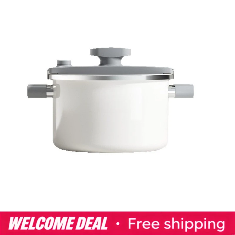 Home Micro-pressure Enamel Soup Pot, Non-coating Stew Enamel Pot For Gas And Natural Gas Stove