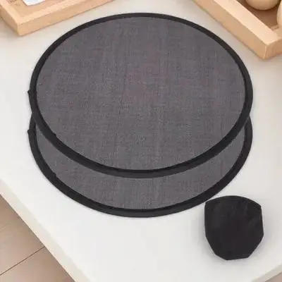 

2 шт. складные ручные вентиляторы портативные летние легкие складные круглые компактные прочные легкие складные вентиляторы для путешествий для хранения