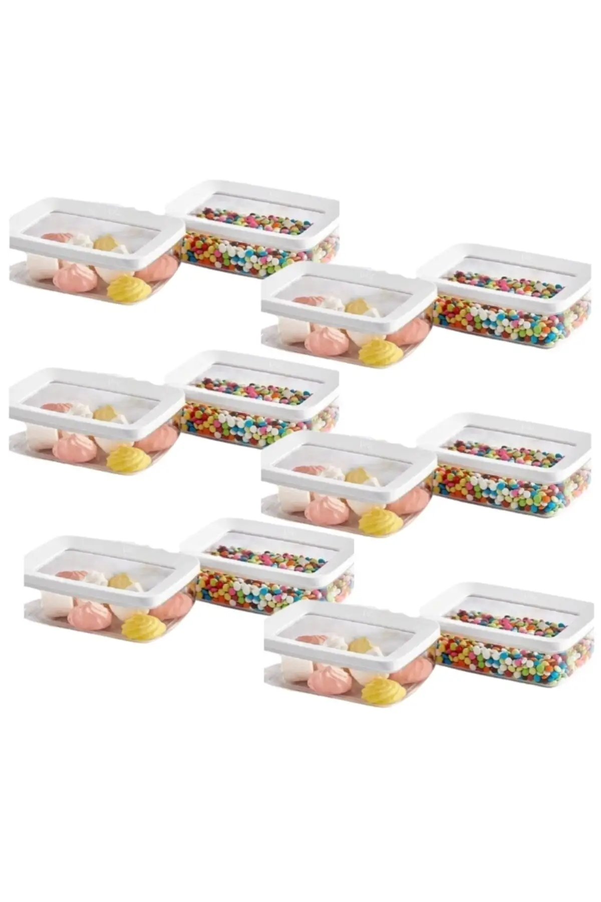 

DOLBOVI 12 pcs 600 Ml Vipahmet rectangular storage container