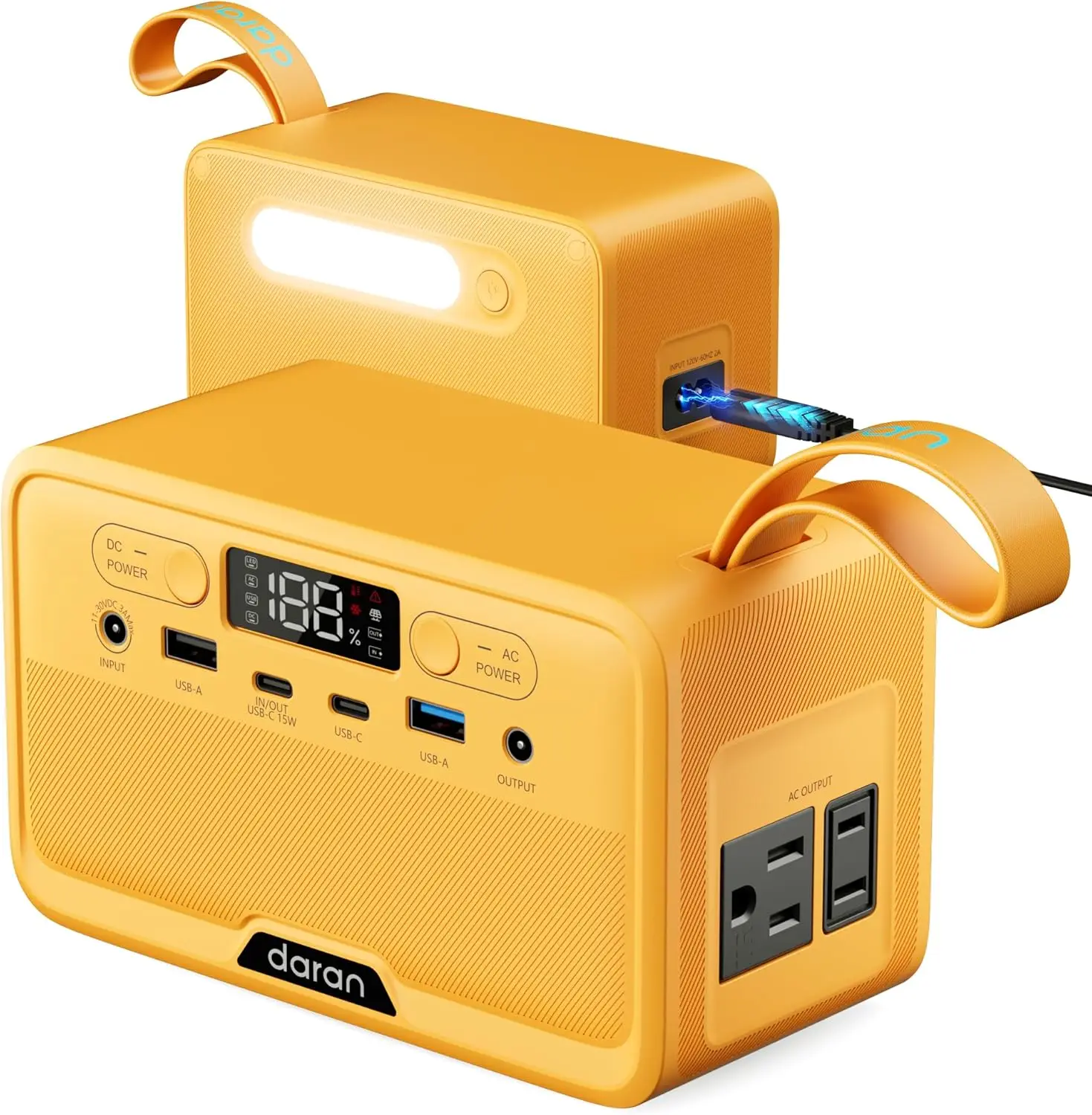 

Portable Power Station 28,000mAh LiFePO4 Battery 100W Solar Generator with AC Outlets & PD Fast Charging for Camping