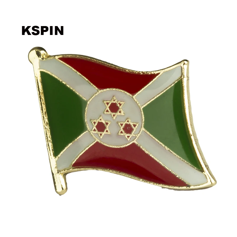 Burundi Flag Badges on Backpack Kits Przypinki in Brooches Pins Icons