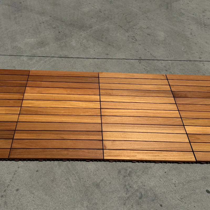 أرضيات من خشب الساج مصنوعة من الخشب الصلب المقاوم للماء ، خالية من العارضة ، شرفة وفناء خارجي ، خشب مطهر ، حديقة