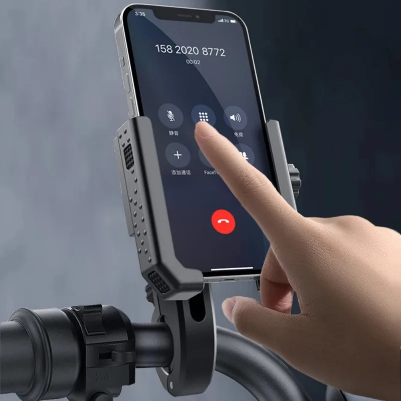 Universal Bike Phone Holder, Motorcycle Handlebar & Rearview Mirror Phone Mount, Scooter Cycling Phone Bracket Accessories