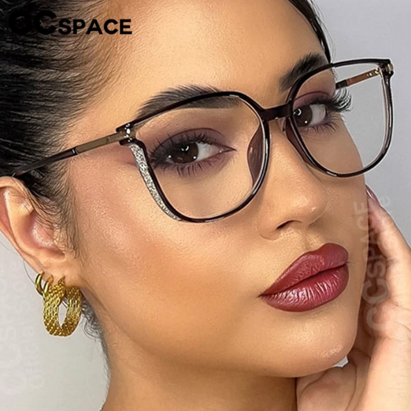 

Пара новых модных очков с большой оправой, блокирующих синий свет, с эффектом лифтинга и декоративным дизайном, ультралегкая оправа 56793