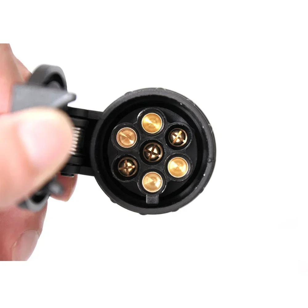 Adaptador de enchufe duradero de 13 a 7 pines, conector de remolque de 12V, adaptador de enchufe impermeable