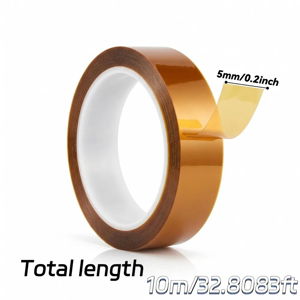 Special High-Temp Heat Press Tape  Polyimide Film Tape for Heat Transfer, Welding & 3D Printer Bed Adhesion