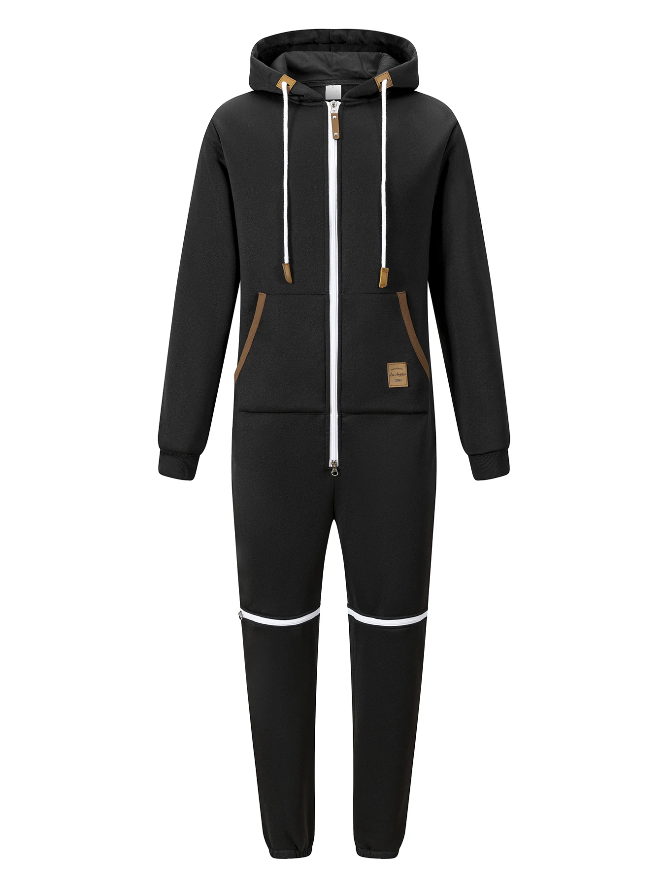 Autumn Men's Sportswear Jumpsuit Casual Sports Suit Hooded Sweatshirt and Pants 2-in-1 Sets Outdoor Gym Jogging Men Clothing