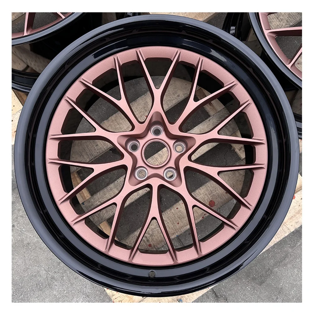 

6061-T6 Aluminum Alloy Racing Car Wheels 19 20 21 22 Inch Custom Bronze Forged 2 Piece Rims 5x112 Passenger Car Wheels