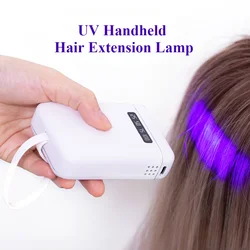 405nm Handheld UV LED  Light Rechargeable Hair Extension Light Fast Grafting UV Hair Extension Machine Ultraviolet Curing Lamp