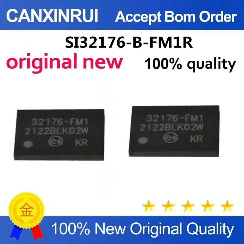 

SI32176-B-FM1R silk screen printing 32176-FM1 interface chip QFN-42 package quality assurance