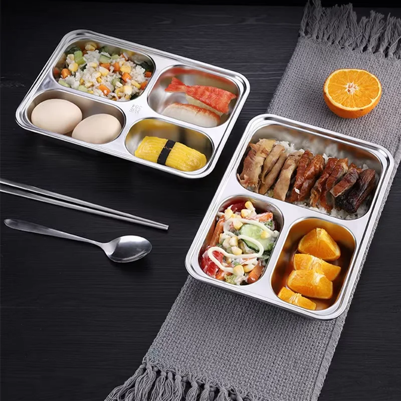 BPA-Free Stainless Steel Kids Snack Tray Set with Baby Bowls | Stackable  Dishwasher Safe | For Daily Kitchen, Camping & Picnics