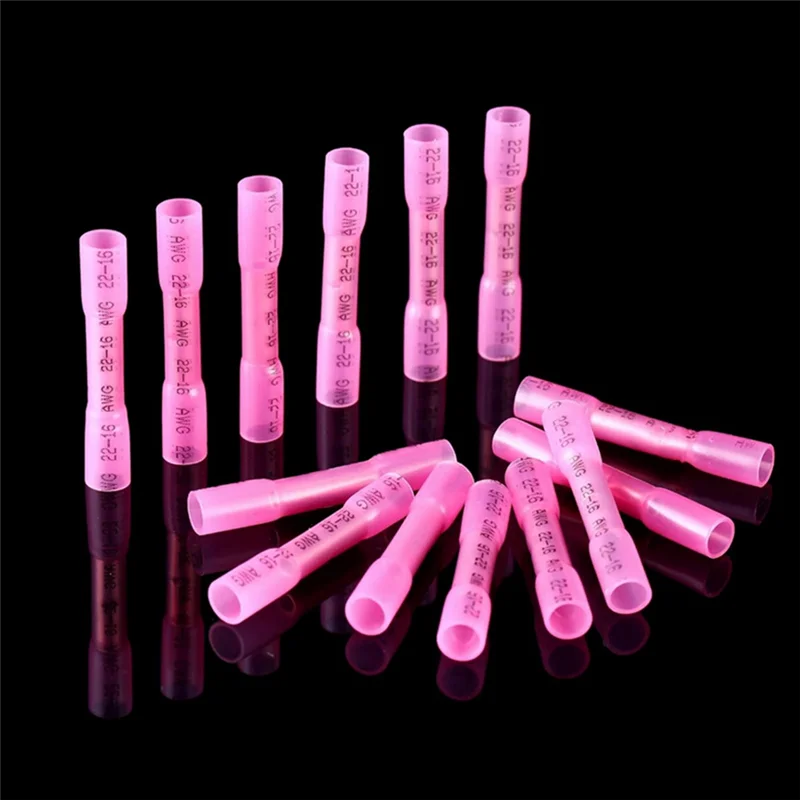 AT19-1000Pcs Heat Shrink Quick Disconnect Connectors Wire Heat Shrink Wire Connector For Boats, Automotive, Industrial, Home