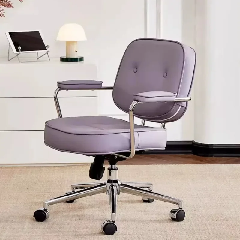 Lounge Comfy Swivel Office Chair Mobile Gamer Bedroom Armchair Luxury Recliner Office Chair Sillas De Oficina Office Furniture