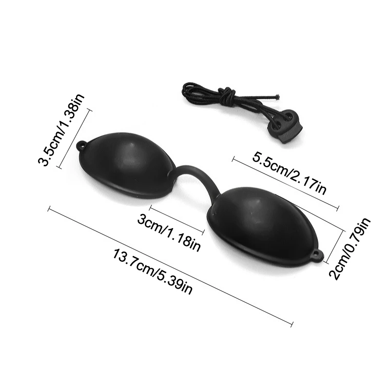 نظارات حماية العين من السيليكون الناعم للأشعة فوق البنفسجية، نظارات مرنة لعلاج مصباح الأشعة فوق البنفسجية LED بالليزر IPL، دباغة سرير الشمس #6