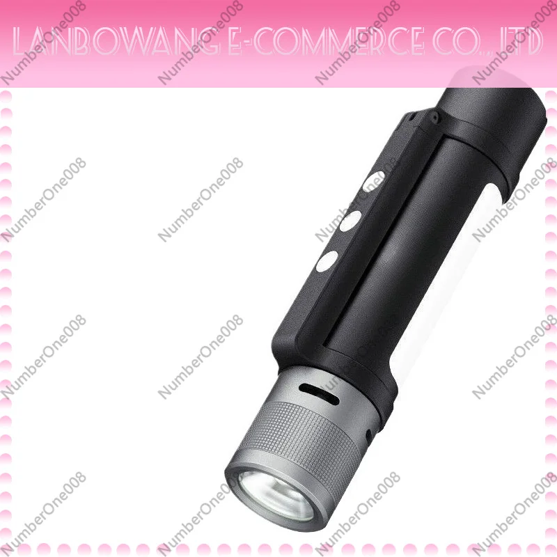 Portable 6 in 1 Music Flashlight Outdoor  IPX4 Waterproof Speaker Emergency Powerbank Rechargeable