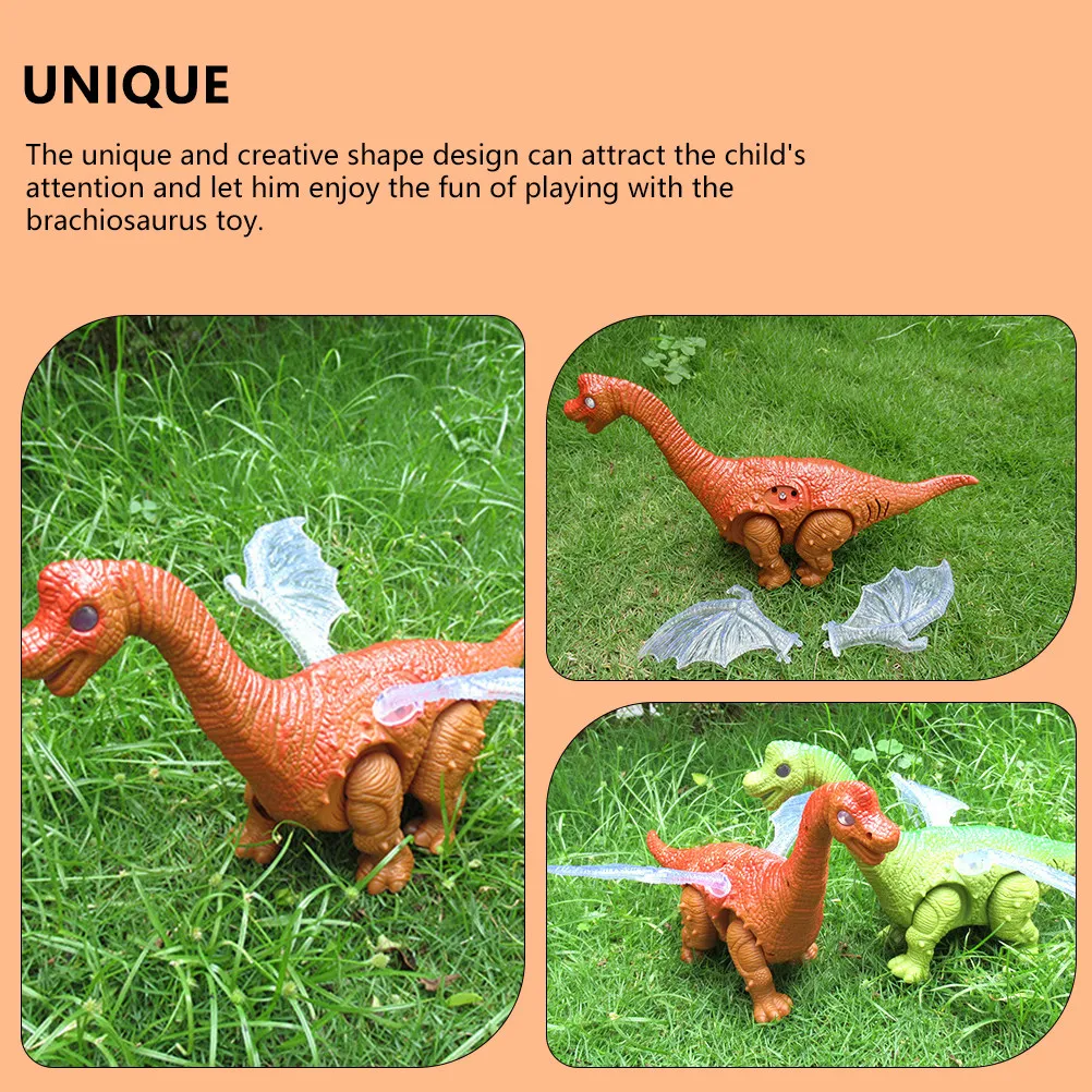 

Электрический динозавр-бракиозавр для детей: развивающая игрушка со светом и музыкой, стимулирующая творчество, воображение и когнитивные способности