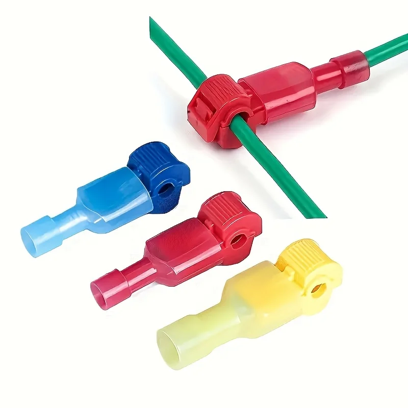 Quick Electrical Cable Connectors Snap Splice Lock Wire Terminals Crimp Electric Motorcycles Ham Radio No Breakage Line Supplies