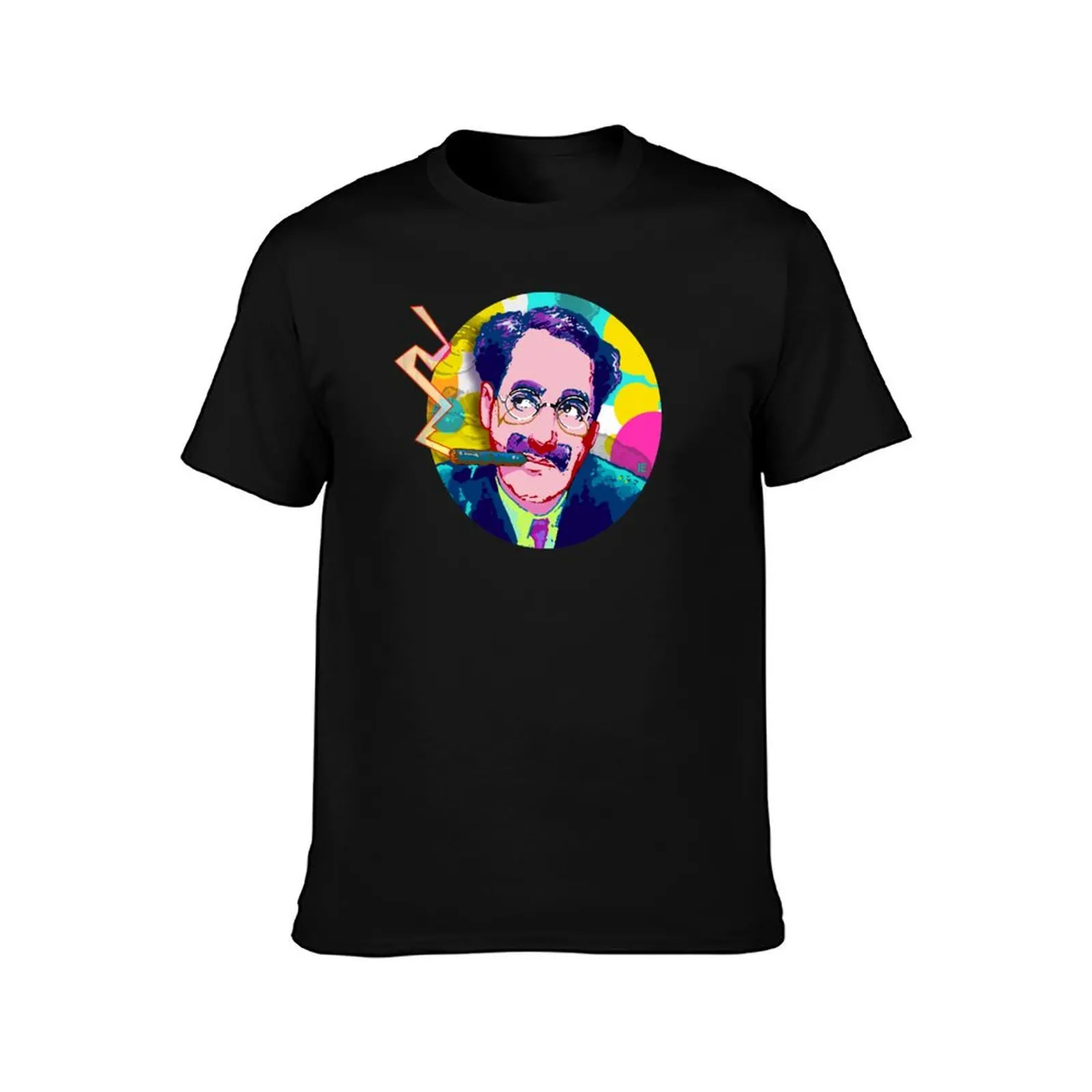 ELECTRIC GROUCHO T-Shirt Summer Casual Cotton Tee Oversized Streetwear Tops Vintage Graphic Print Loose Fit Short Sleeve