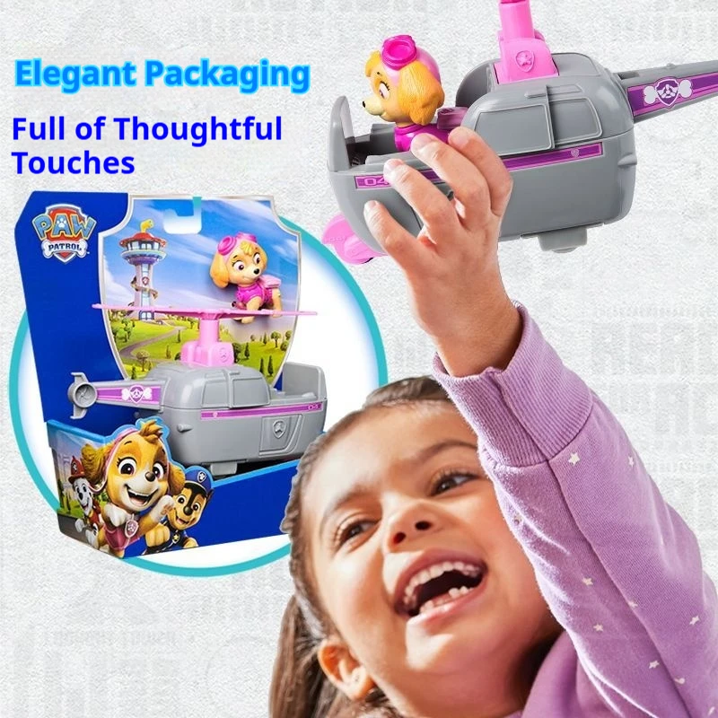Original PAW PATROL Vehicle Car Ryder Tracker Everest Chase Rex Skye Rocky Marshall Zuma Action Figure Toy Kid Birthday Gift view 5