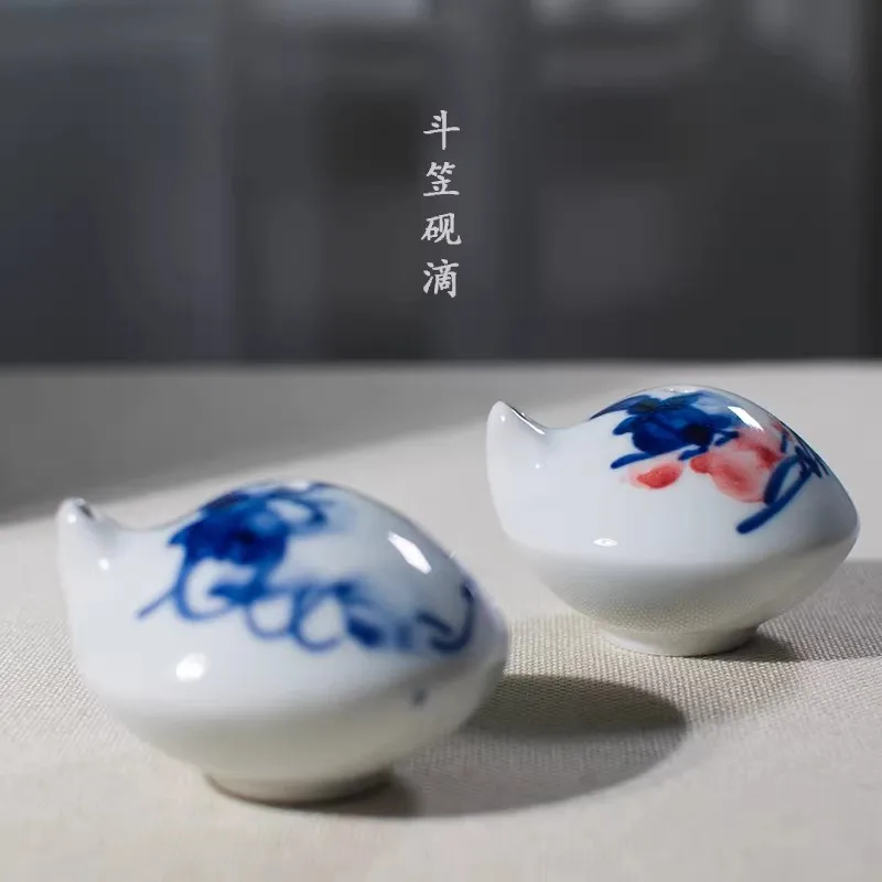 

Китайская керамическая кувшинка для воды для каллиграфии, традиционная чаша для чернил с точным капельным распределением