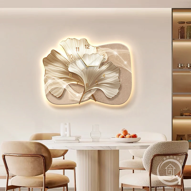 

Настенные часы-картина для гостиной, цифровые, роскошные, для ресторана, в скандинавском стиле, модный дизайн, креативные, для домашнего декора