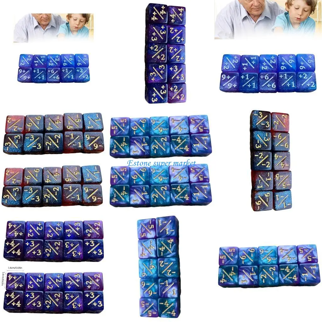 090B 20 pezzi dadi scolastici giocattolo prescolare Aggiungi sottrai Calcola giocattolo per l'apprendimento della matematica