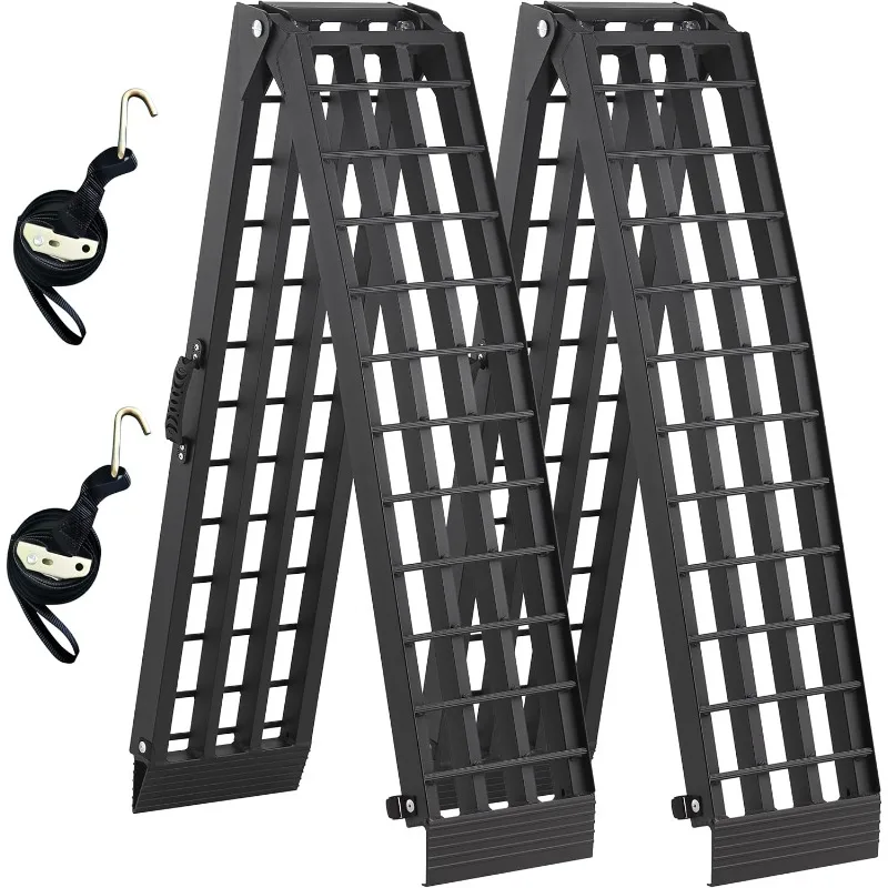 Truck Ramps 3000LBS Capacity - 2 Pcs 7.5ft Heavy Duty Loading Ramp, Folded Loading Ramps for Motorcycles